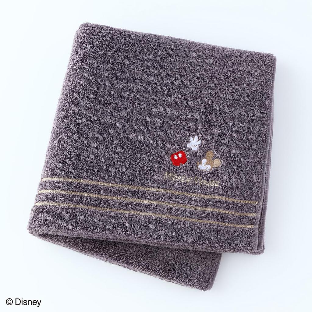Disney Monochrome Bath Approximately 60 X 120 4140B929 Towel, Cm, Gray,