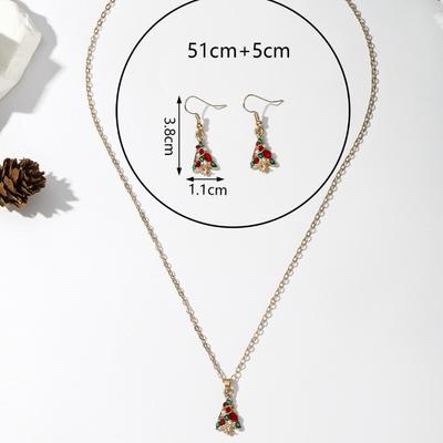 Hot Sale Christmas Ornaments, Creative Staff Snowflake Socks Snowman Christmas Tree Jewelry Holiday Set