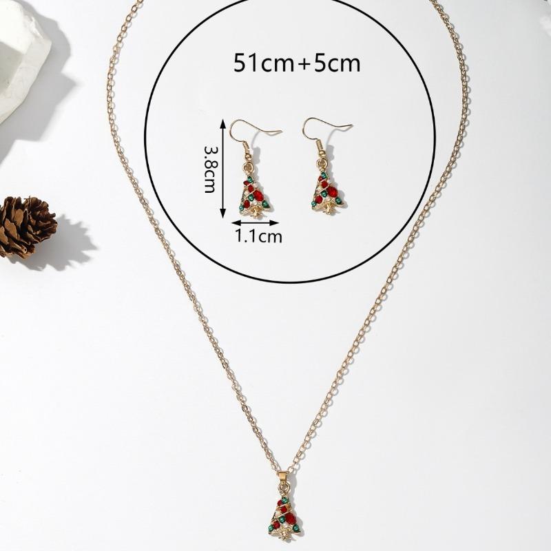 Hot Sale Christmas Ornaments, Creative Staff Snowflake Socks Snowman Christmas Tree Jewelry Holiday Set
