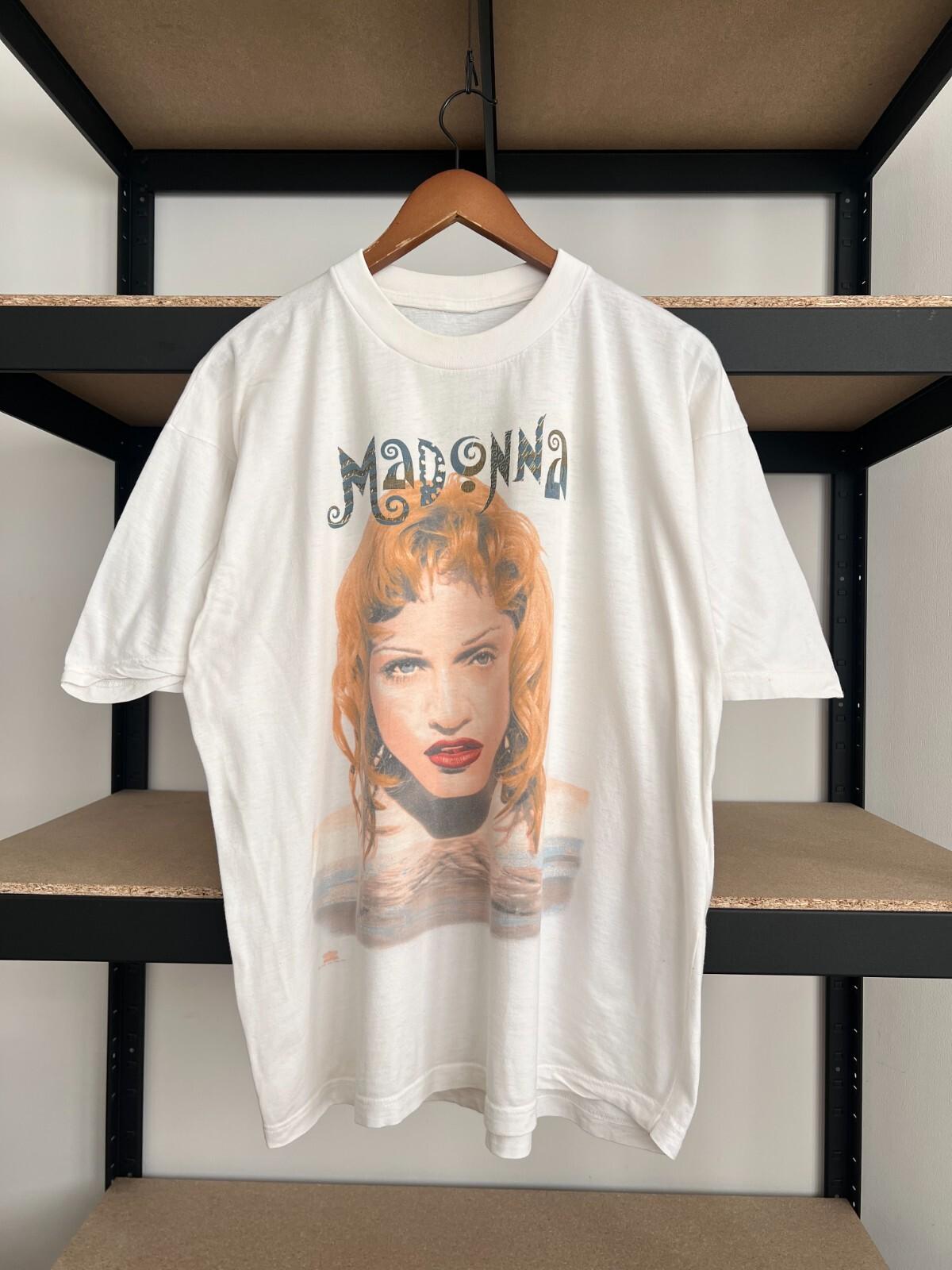 Vintage 1993 Madonna The Girlie Show White T-shirt Sz XL XL