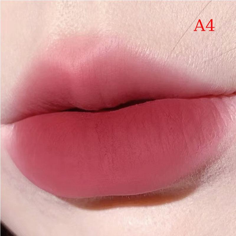 

Herorange Matte Liquid Lipstick Waterproof Sexy Velvet Lip Glaze Lasting Highly Pigmented Lipstick Bean Paste Lip Gloss Makeup A4