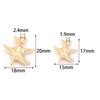 50pcs/lot CCB Starfish Charms Marine Animal Pendants For Jewelry Making DIY Bracelet Necklace Pendant Keychain Accessories