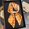 70Cm Dot Pattern Scarf Imitation Silk Square Scarf Women Neckerchief Female Luxury Square Scarves Satin Hijab Ribbon Bandana