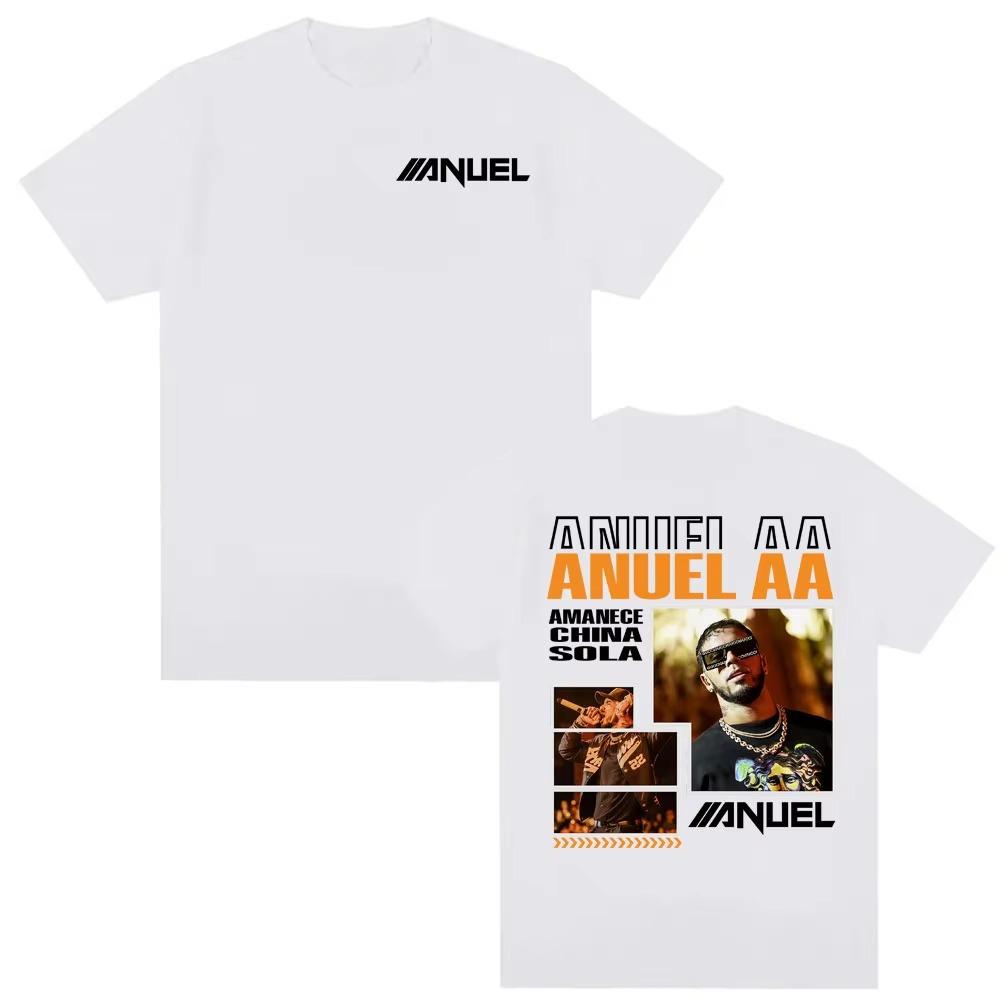 Rap Singer Anuel AA Real Hasta La Muerte Tshirt 2026 Springsummer Men Women Fashion Harajuku Street Wear Y2K Tshirt