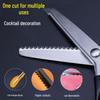Stainless Steel Serrated Edge Cocktail Decoration Scissors