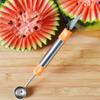 Stainless Steel Double-Sided Melon Baller - Fruit & Vegetable Carving Tool