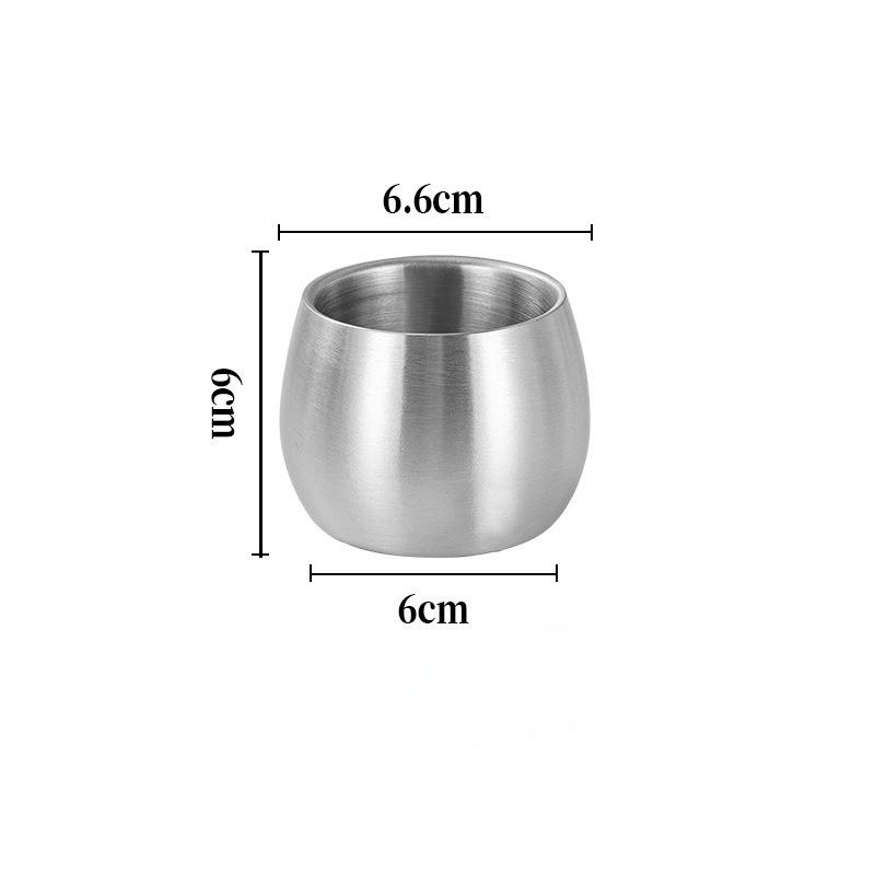 Stainless Steel Double-Wall Insulated Coffee Mug, Milk Cup, Heat-Resistant Tea Cup, 304 Stainless Steel Coffee Mug, Juice Cup