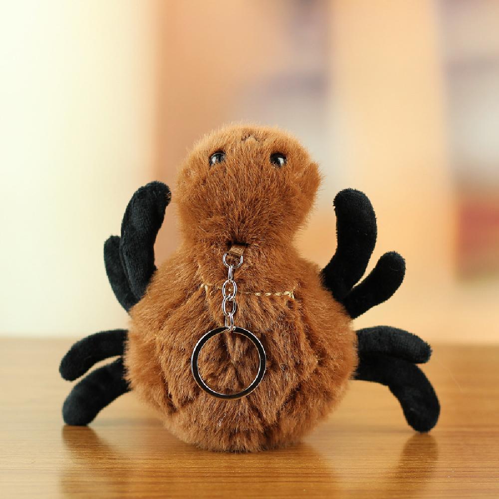

Realistic Insect Plush Keychain - Cute Bug Doll Charm for Bags and Accessories 1pcs коричневый
