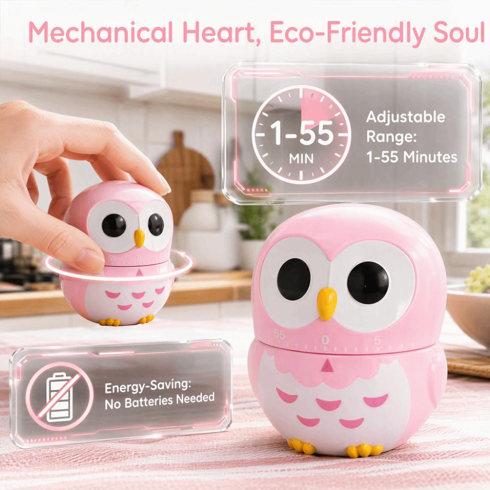 Blue Pink Mechanical Timer ABS Cooking Timer Durable Kitchen Timer Baking Boiling Eggs