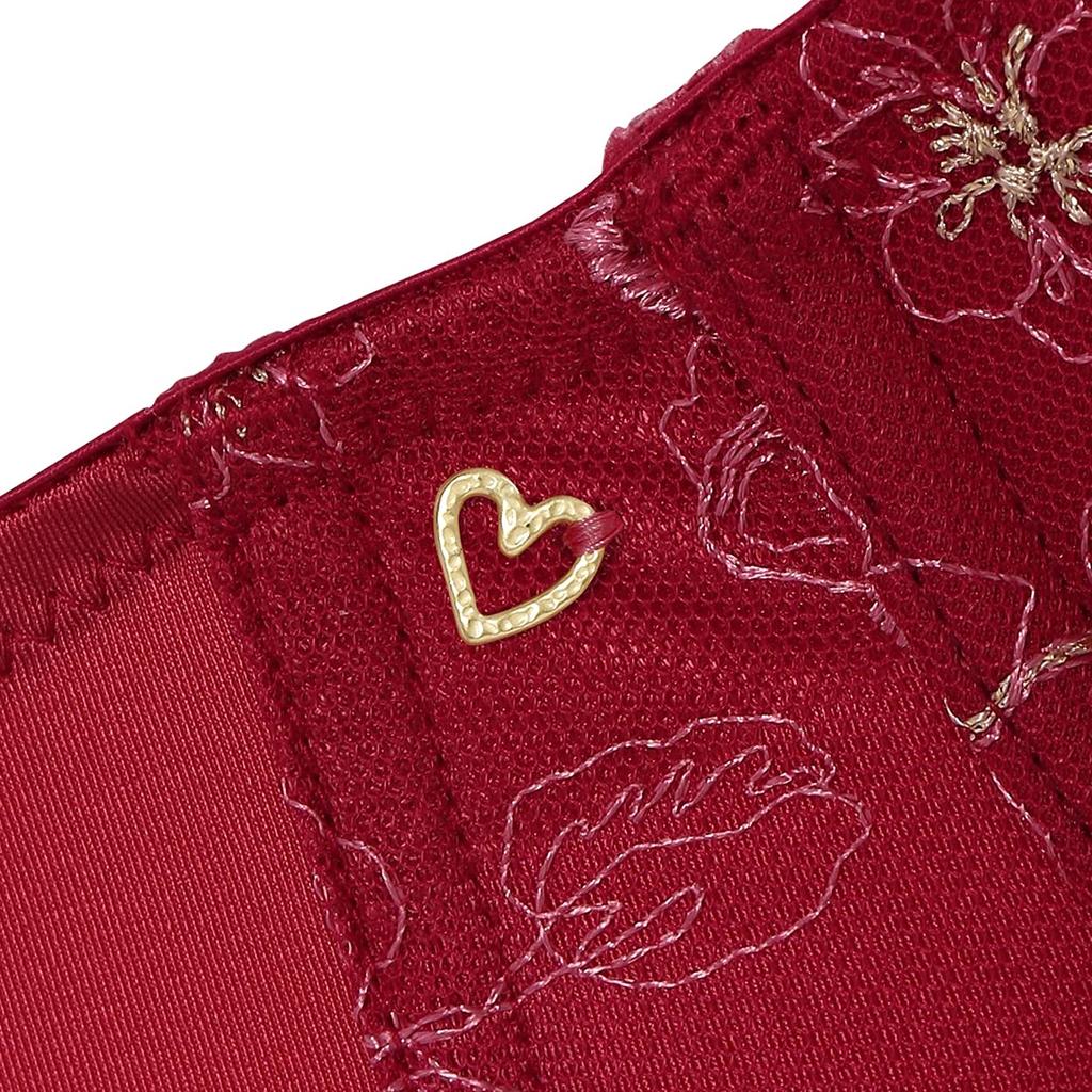 Style by Triumph Dreamy Poinsettia Dreamy Bra Deep V M006 D70 Amo's Women's (Red)