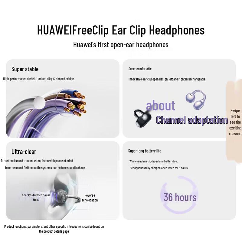 Huawei FreeClip Open-Ear True Wireless Earbuds
