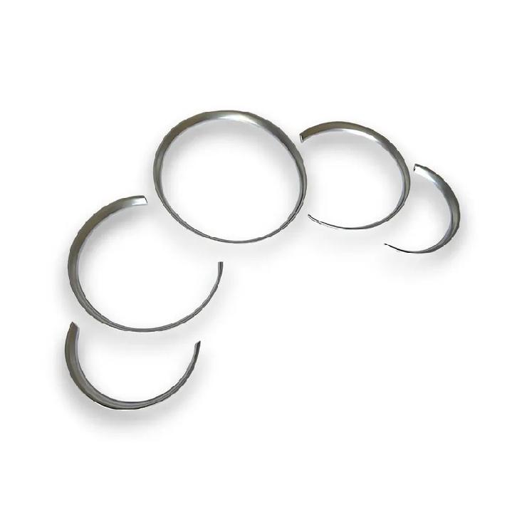 1 Set Matt Chrome Dashboard Dial Gauge Rings Bezel Trim for Porsche 911 996 S Turbo Targa