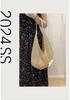 Large Capacity Floral Knitted Beach Tote - Stylish Woven Shoulder Bag for Women