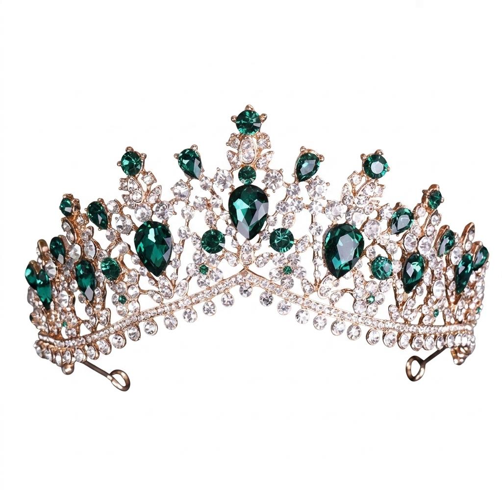 Bridal Alloy Elegant Rhinestone Crown For Wedding Party