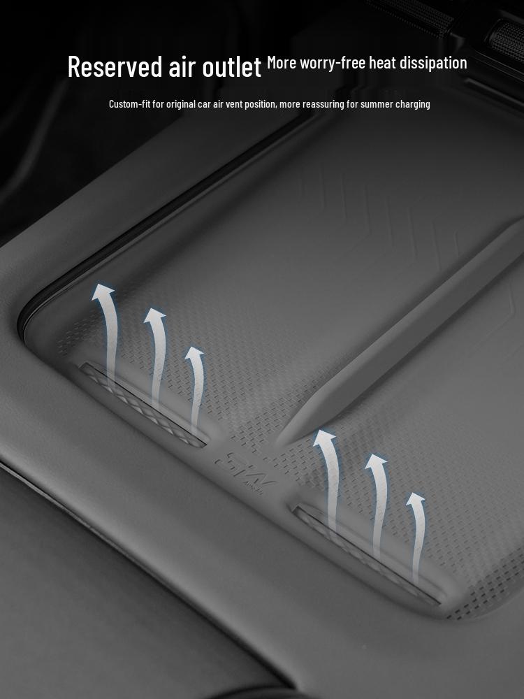 Zeekr 7X Mittelkonsolen-Silikon-Anti-Rutsch-Schutzmatte mit Wireless Charging-Kompatibilität