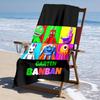 Ultra-Soft Beach Towel with Garten of Banban Theme,Ideal for Pool - Camping, Diving - Perfect Travel Essential, Vibrant Beach Towel.