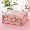 Simple Modern Air Condition Thin Blanket Summer Quilt Cotton Fluffy Plaid Blanket On The Bed Comfortable Comforter