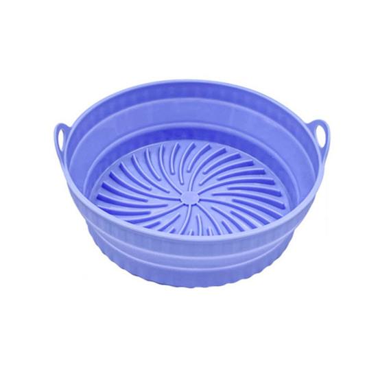 Foldable Air Fryer Silicone Liners Reusable Air Fryer Basket Round/Square Oven Baking Tray for Air Fryer Oven Accessories
