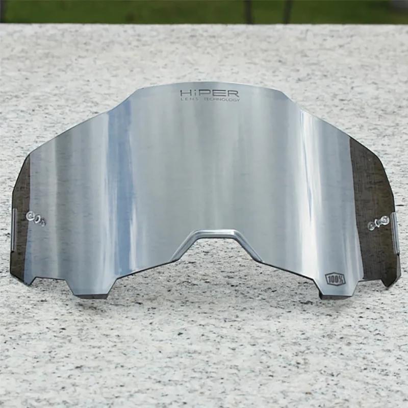 100 Goggle Replacement Lens Glasses HiPER Mirror Lens Moto Dirt Bike Goggles Motocross Lens Goggles Cycling DH Safety Glasses