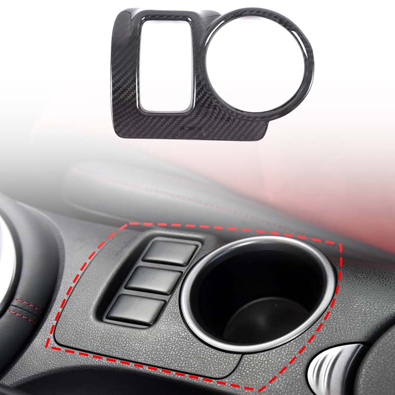 For Nissan 370Z Z34 2009-2020 Real Carbon Fiber Car center console panel cover sticker car decoration modification accessories