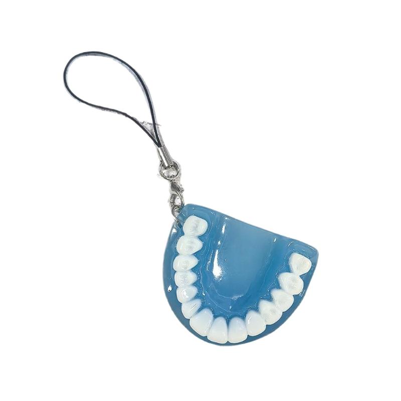 Gothic Simulated Tooth Pendant Bag and Phone Decoration Unique Cosplay Jewelry for Halloween Costume PartiesHot Sale