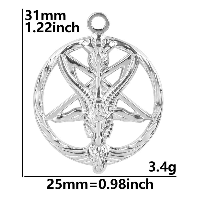 No Fade Titanium Pendant Skull Fire Heart Charm In Bulk DIY Stainless Steel Charms For Jewelry Making Necklace Keychain Earrings