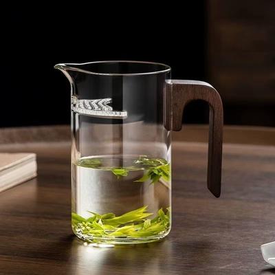 Crescent Glass Fair Cup Thickened Heat-resistant Teapot Tea Filter Integrated Tea Filter Green Tea Cup Tea Dispenser