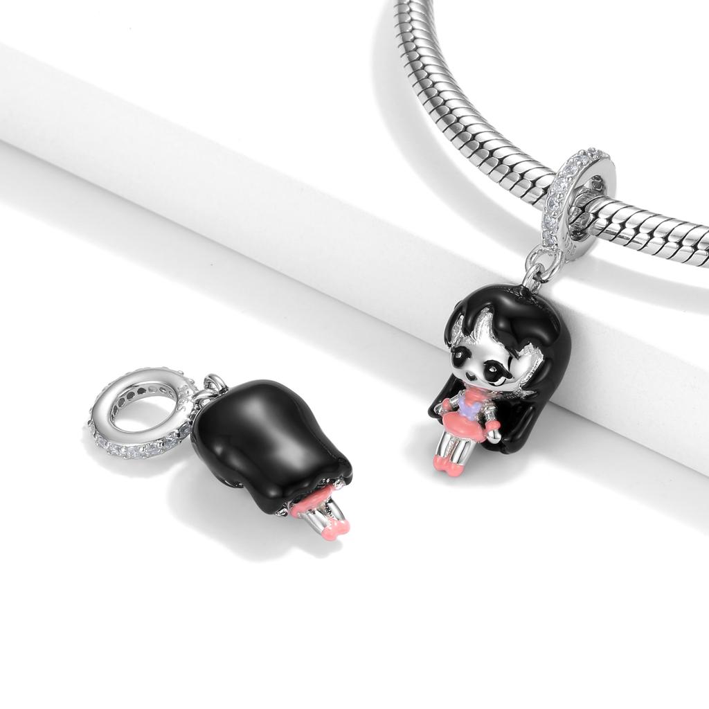 Copper Moonlight Magic Girls Bow Super Girl Sailor Dress Bead Charms For Bracelets Birthday Gifts Sisters Party