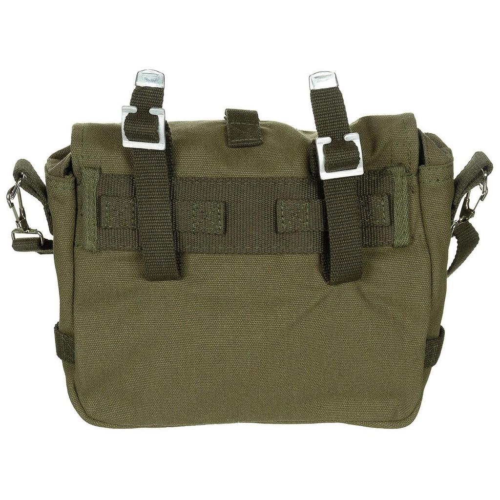 German Federal Combat Cotton Small OD GREEN [MFH] Bag, 100% Canvas, 24x20x8cm, 4L, -