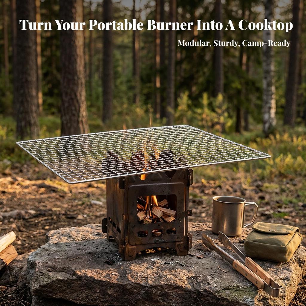 Stainless Steel Grill Mesh Easy To Clean Grate for Camping