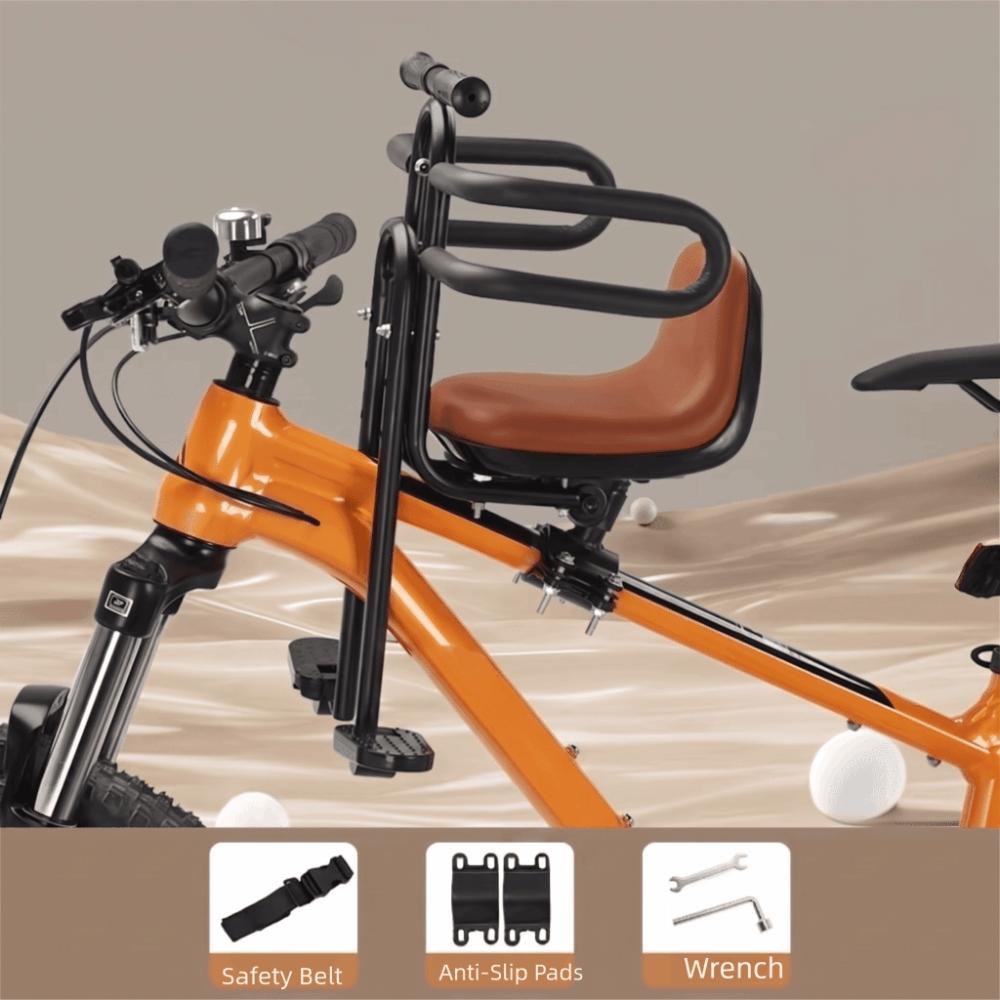 Scaun Copil Bicicletă Montat în Față Siguranță Completă Scaun Copil Bicicletă de Munte Utilizare Bicicletă Pliabilă