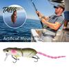 Appât de pêche longue durée 1/7 pièces 8 cm / 15,3 g Leurre Souris Métallique avec Hameçon Triple 2 Sections Bionique 3D Rat Artificiel Dur Accessoires Eau Douce Eau Salée