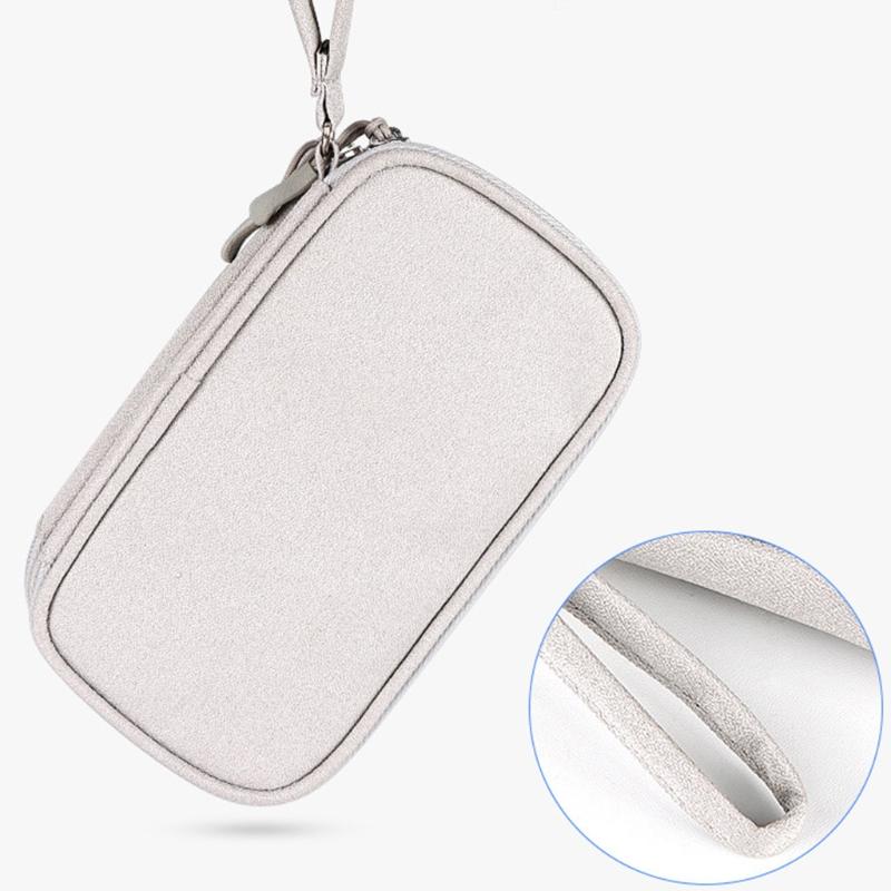 Multi-function Double Layer Storage Packet Suitable for Headphone/ Hard Disk/power Bank/Data Cable and Other Accessories