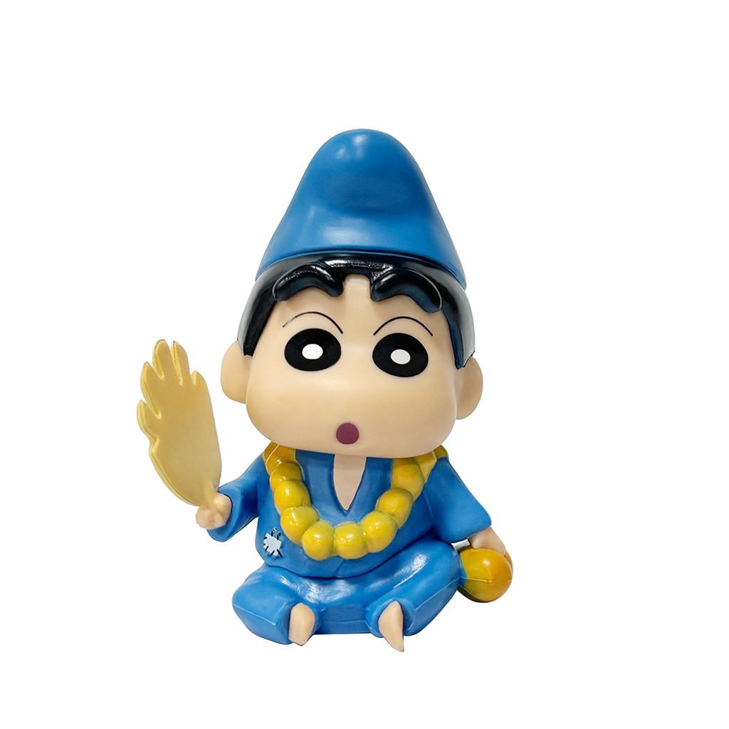 Crayon Shinchan Lucky Lotus Action Figures Model Pvc Desk Car Ornament For Home Office Decor