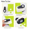 DIY Paper Cutting Pentagram Hole Punch ABS Plastic Paper Shaper Cutter Craft Hole Punch  Children