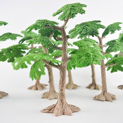 Arbres Miniatures Simulant des Fées Plantes Artificielles Accessoires de Maison de Poupée Jardinage Forêt Sauvage Jouets Paysage
