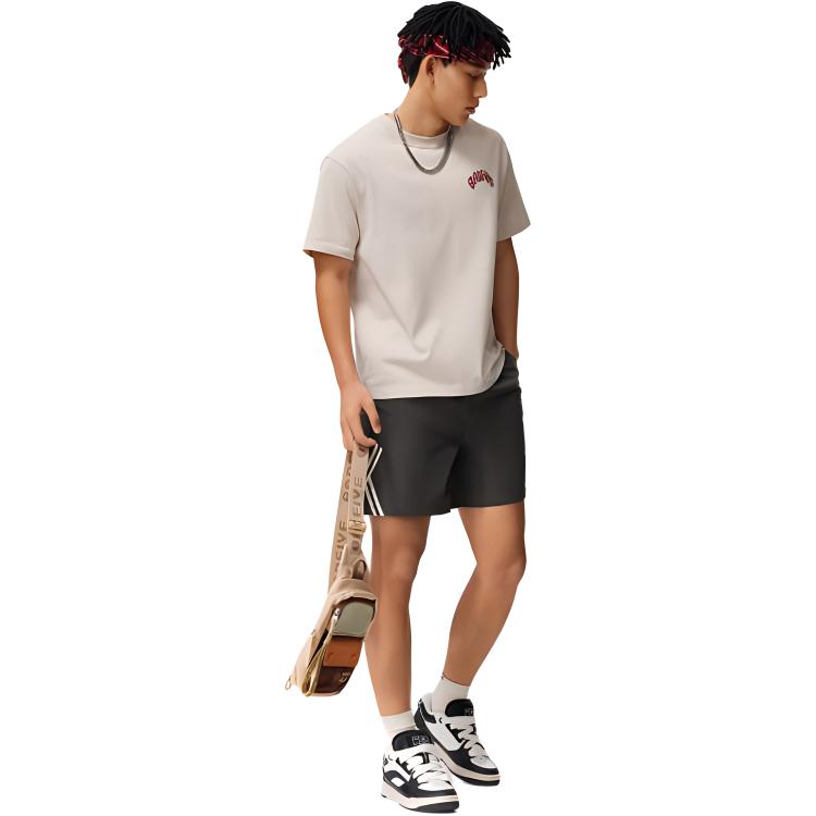 Li Ning BADFIVE T Shirt Men's Ivory AHSU435-2