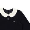 Tiffany Black Decorative Collar Dress  T54kao020 