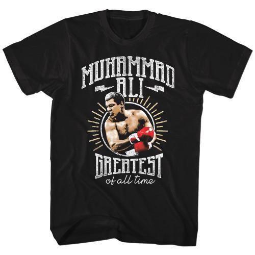 Muhammad Ali Of All Time Reg Black Adult TShirt Unisex T-Shirt XL