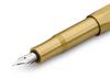 Kaweco Brass Sport Fountain Medium Officially Imported Pen, Nib, BRFP-BR,