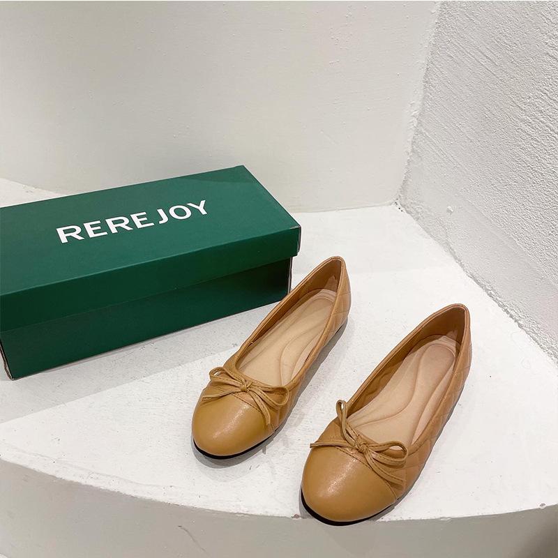 

Модные разноцветные женские туфли-балетки с круглым носком и бантом, роскошные лоферы в клетку пэчворк, удобные сворачивающиеся балетки для платья, женские сапатос 2025 4.5