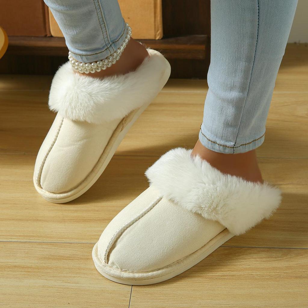 Extra-warme Hausschuhe für Männer und Frauen Indoor Rutschfest Dicke Sohle Winterzeit Heimschuhe