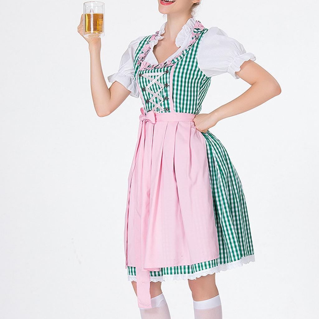 Kostým na pivní festival, Dámský vystupovací kostým, Šaty se čtvercovým výstřihem Šaty se čtvercovým výstřihem