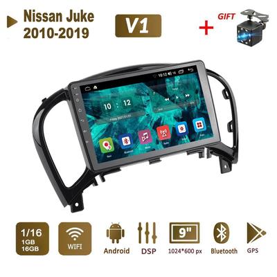 Autorádio Android Stereo pro Nissan Juke 2010-2019 GPS navigace 2DIN 4jádrový multimediální přehrávač 1+16GB autorádio