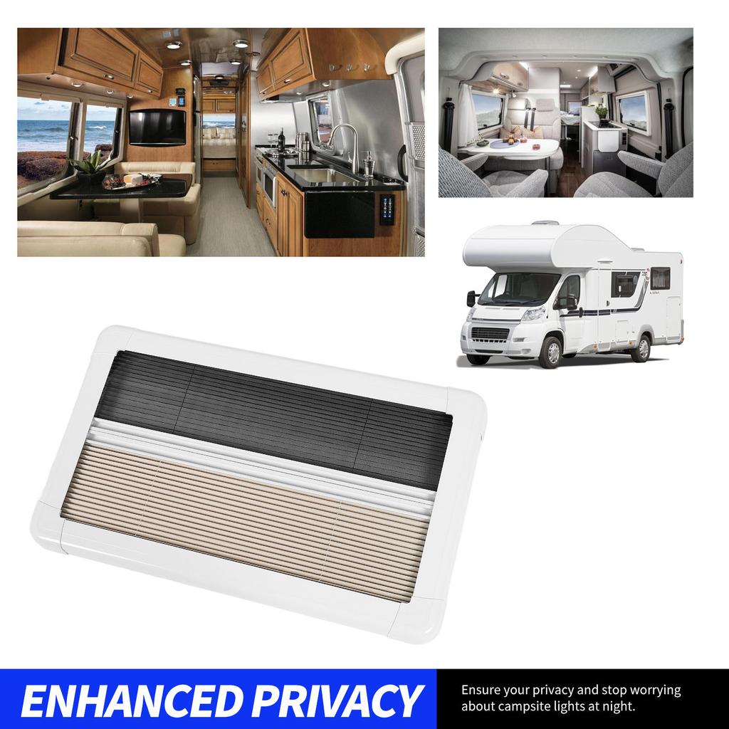 Rv Interior Window Blind 24 X 12 In UV Blocking Heat Insulated Privacy Protection Pleated Shade for Camper Van Caravan