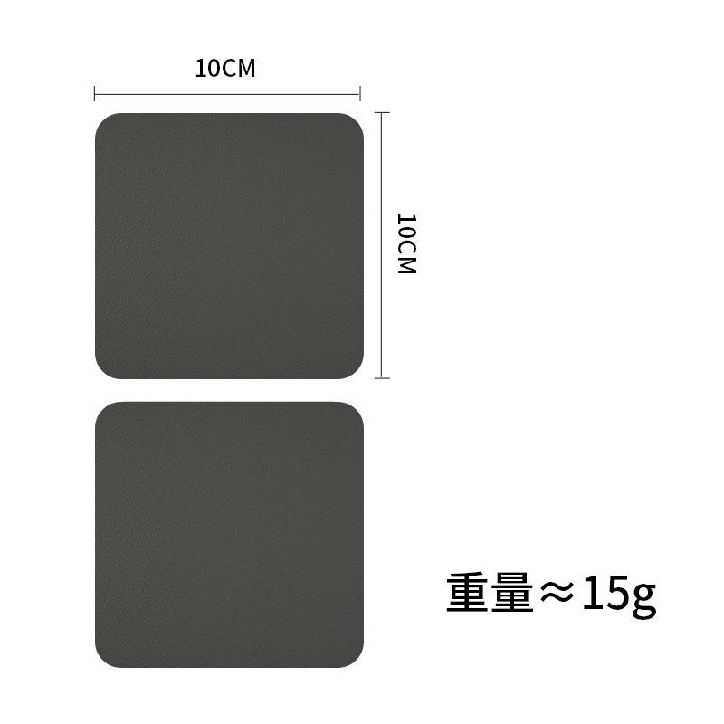 Nordic Style Simple PVC Western Food Mat Bowl Mat Thermal Insulation Mat PVC Mat Leather Double-sided Dining Mat Waterproof and Oil-proof Dining