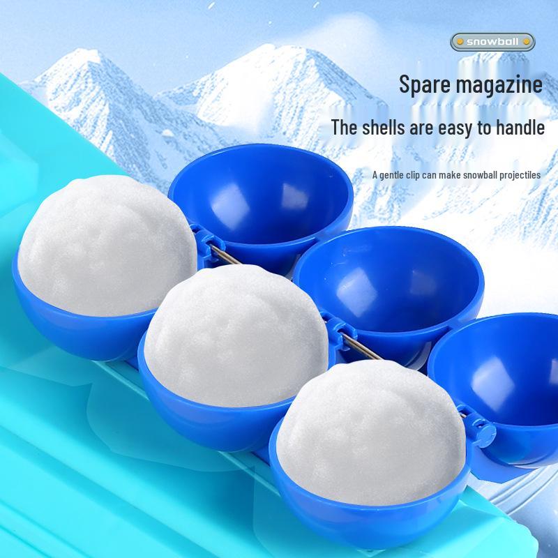 Children's Snowball Launcher - Winter Outdoor Play Snowball Thrower and Clip for Snowball Fights