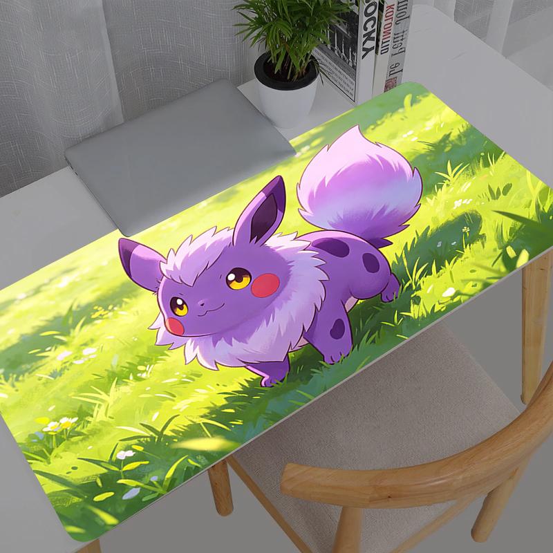 Gaming Mousepad Pokemon Pikachu Gengar Big Computer Gamer Mouse Pad Natural Rubber With Locking Edge Gaming Mouse Mat XXL 800x300x2mm