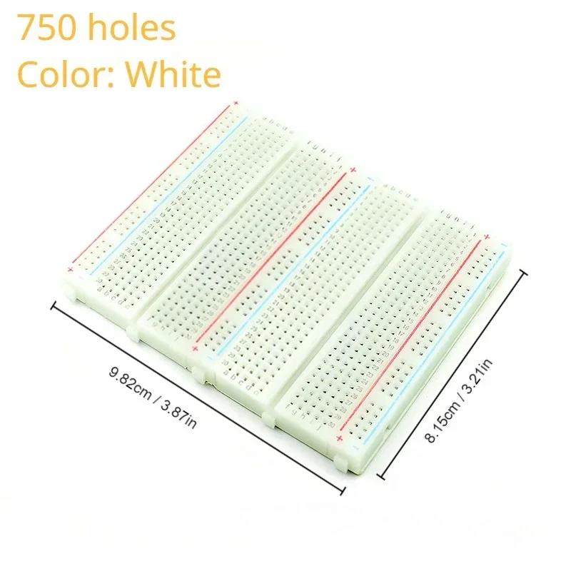 MB102 Breadboard 830 Punkte Lötlos PCB Bread Board 750 Punkte Breadboard DIY Elektronik-Kit für Arduino