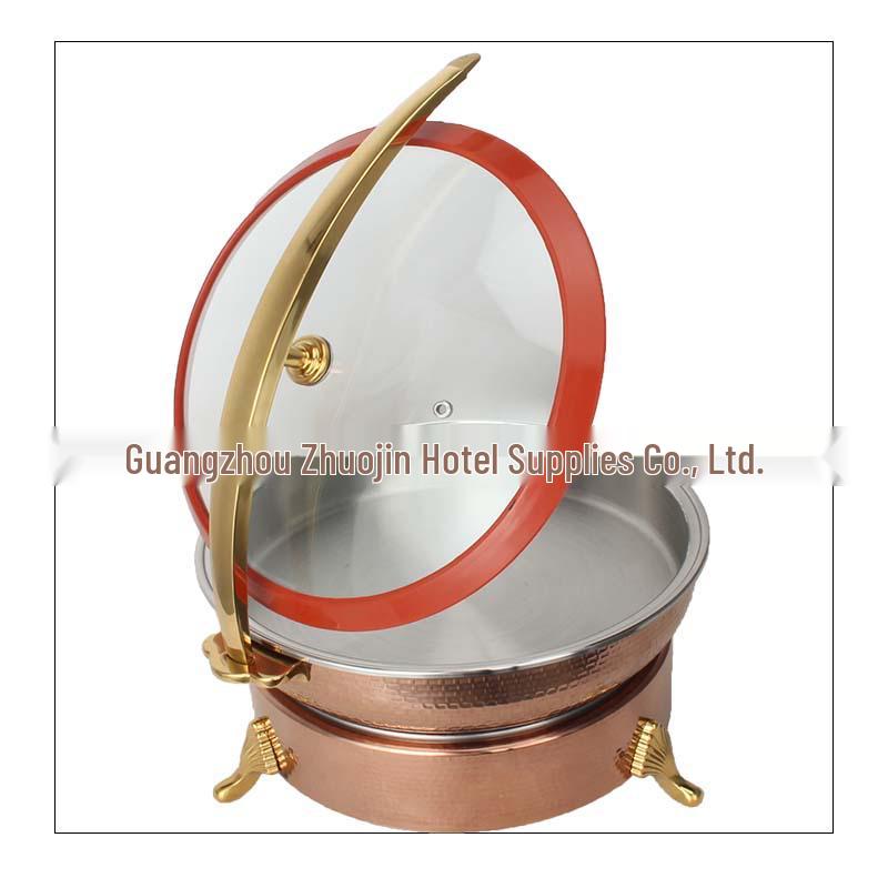 Zhuojin Stainless Steel Hammered Buffet Chafing Dish for Hotel Dining